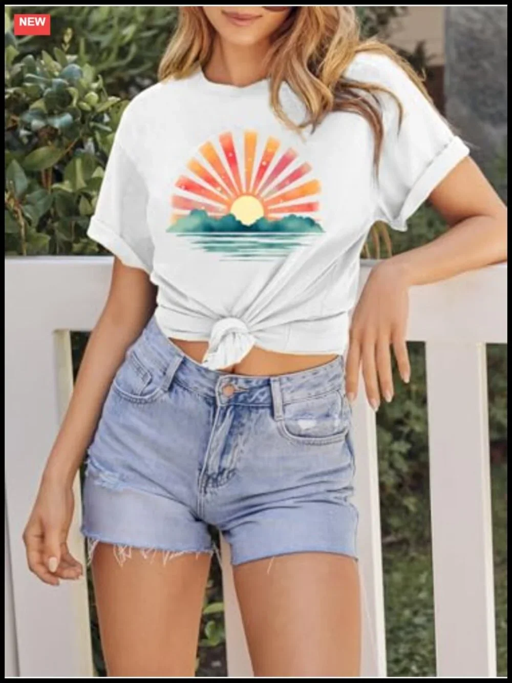 Women's Graphic T-Shirt Loose Fit Cotton Blend Short Sleeve Casual Tee
